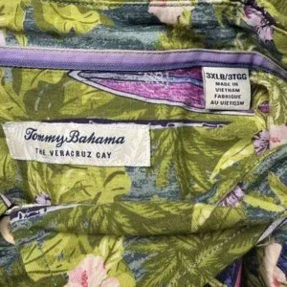 Tommy Bahama Camp Shirt Hawaiian Surfboards Veracruz Cay Vacation Resort 3XLB - Picture 2 of 10